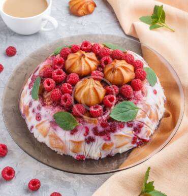 Lightweight mousse and jelly desserts with summer berries